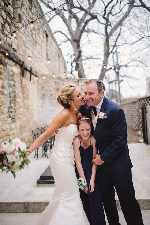 Tirzah Real Wedding Jake and Whitney Rustic Rock Wall Backdrop Family Photo