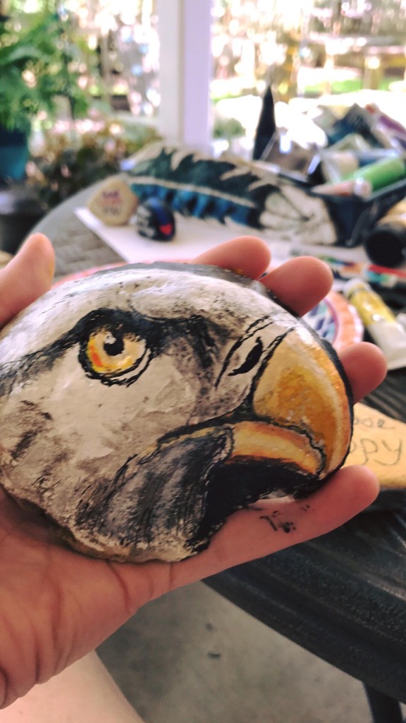 Tirzah Belton Rocks Eagle Amazing Art Work